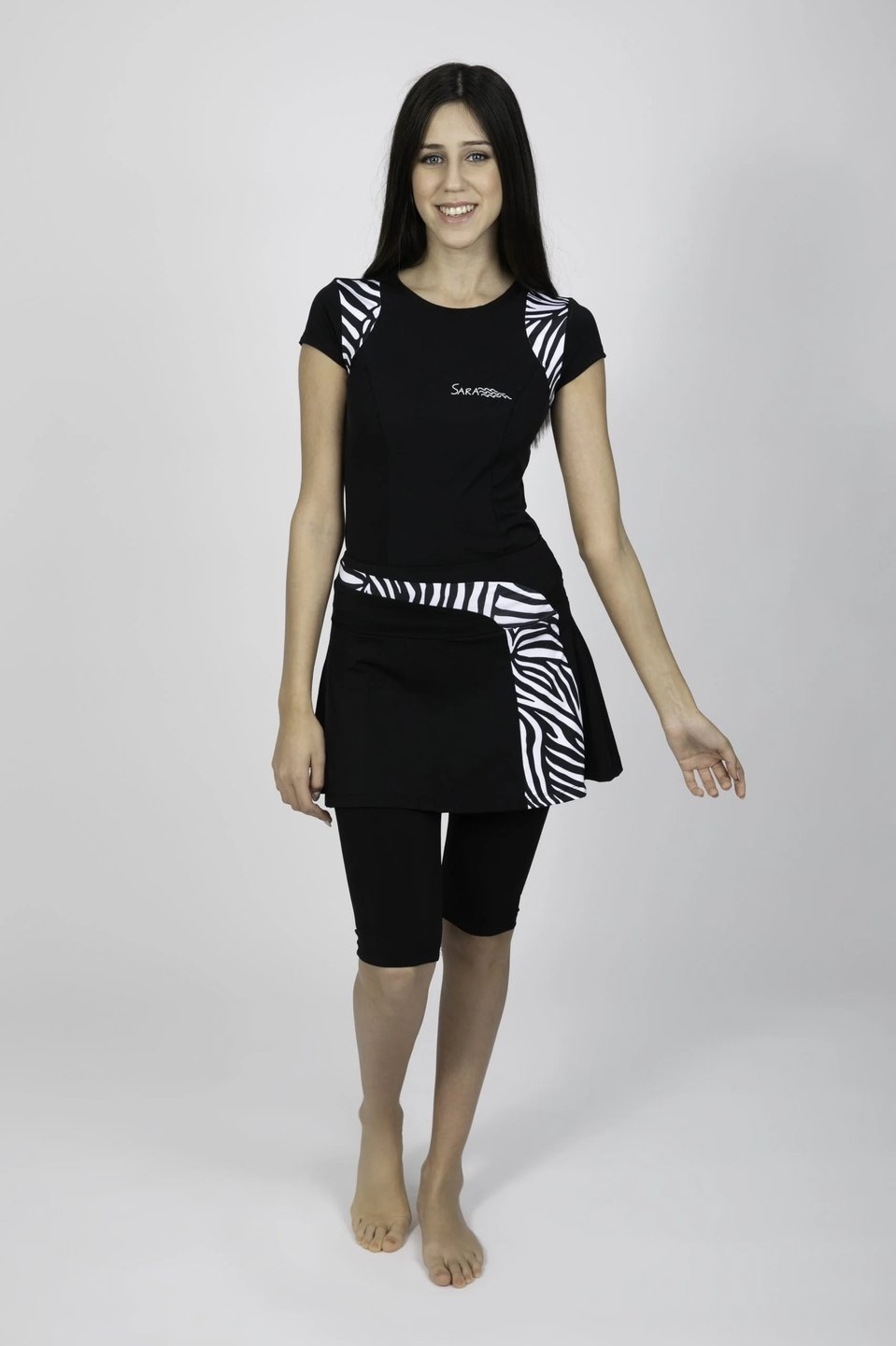 Black Zebra Tennis Style Set - Image 3