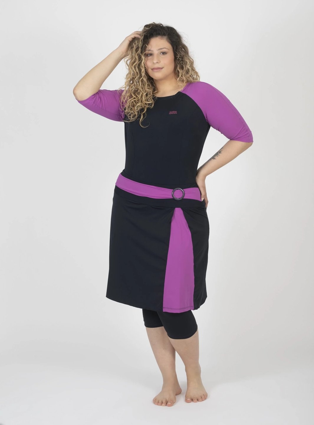Blue and Purple Buckle Swim Set - Image 4