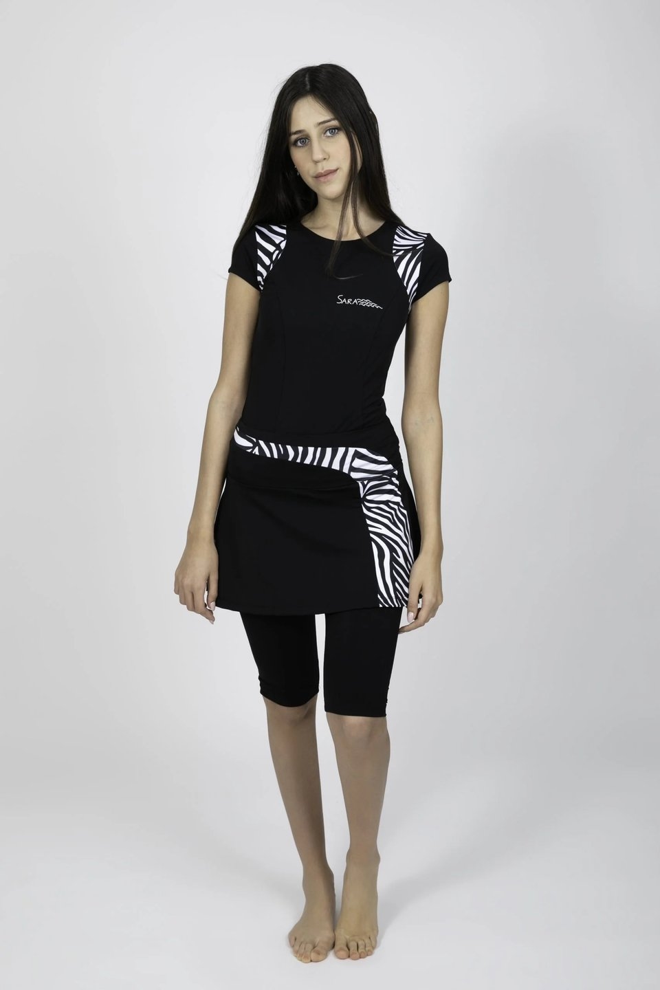 Black Zebra Tennis Style Set - Image 2