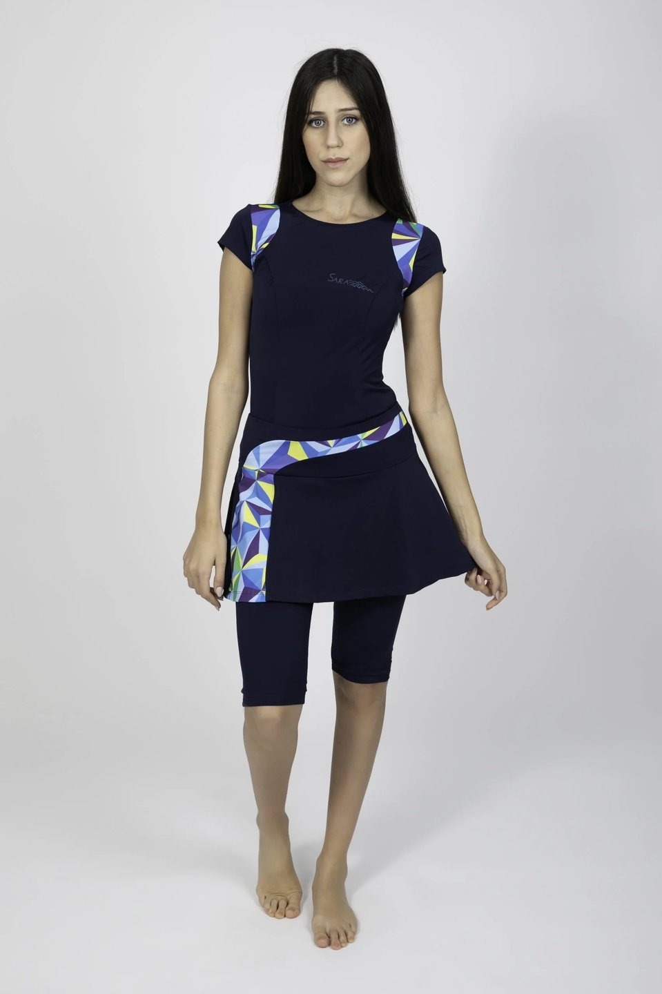 Blue Colorful Geometric Tennis Style Set - Image 1