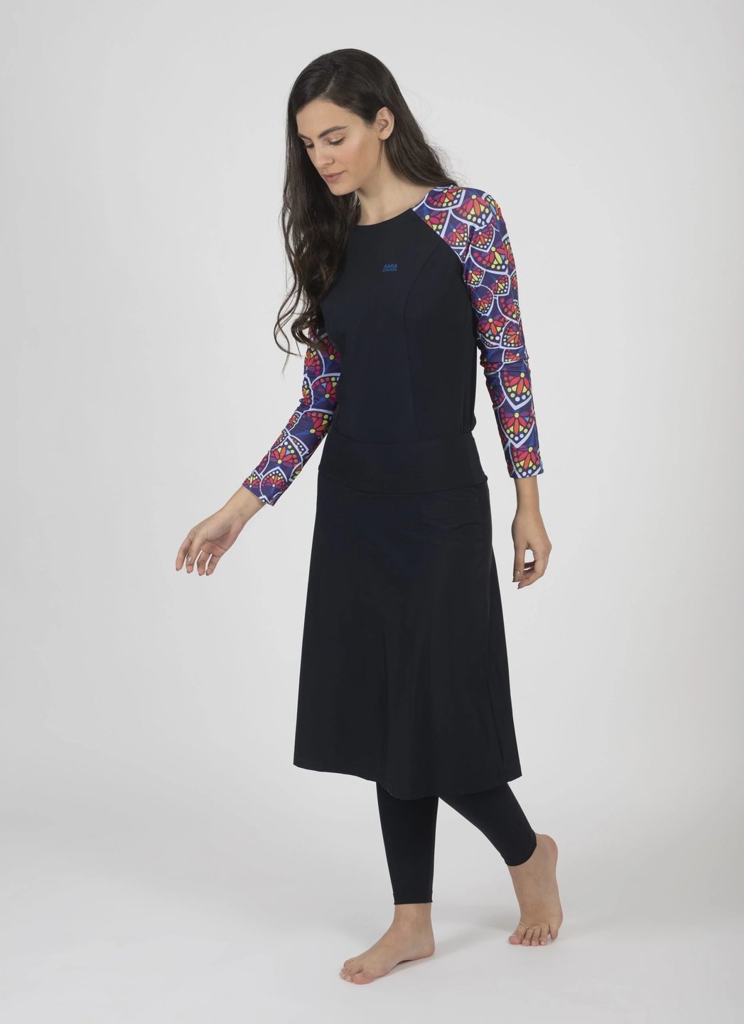 Long Chic Colorful Leaves Set - Image 3