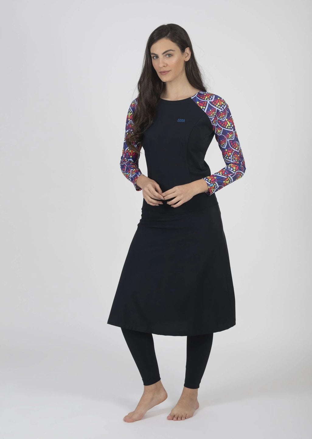 Long Chic Colorful Leaves Set