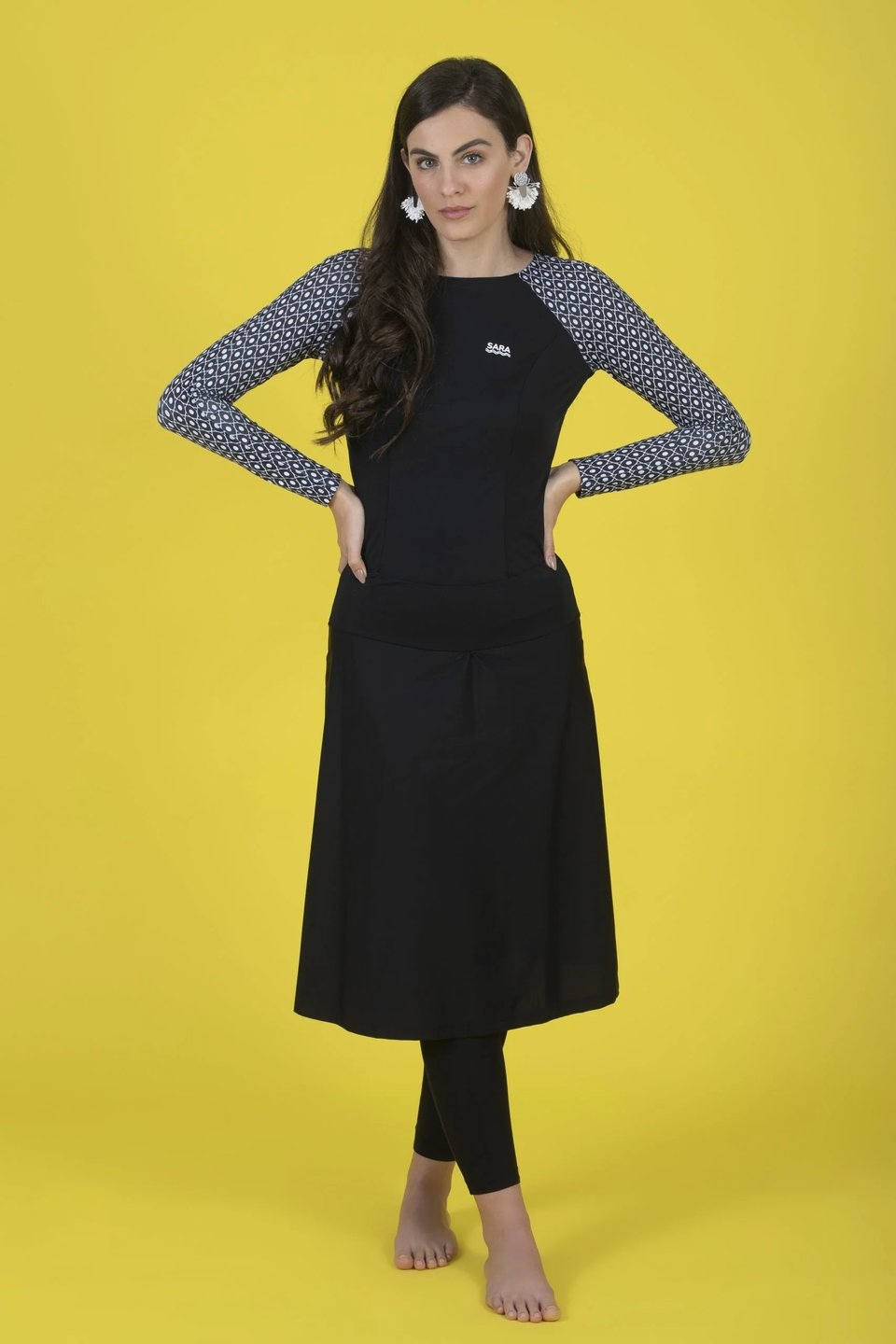 Long Chic Black and White Set - Image 1