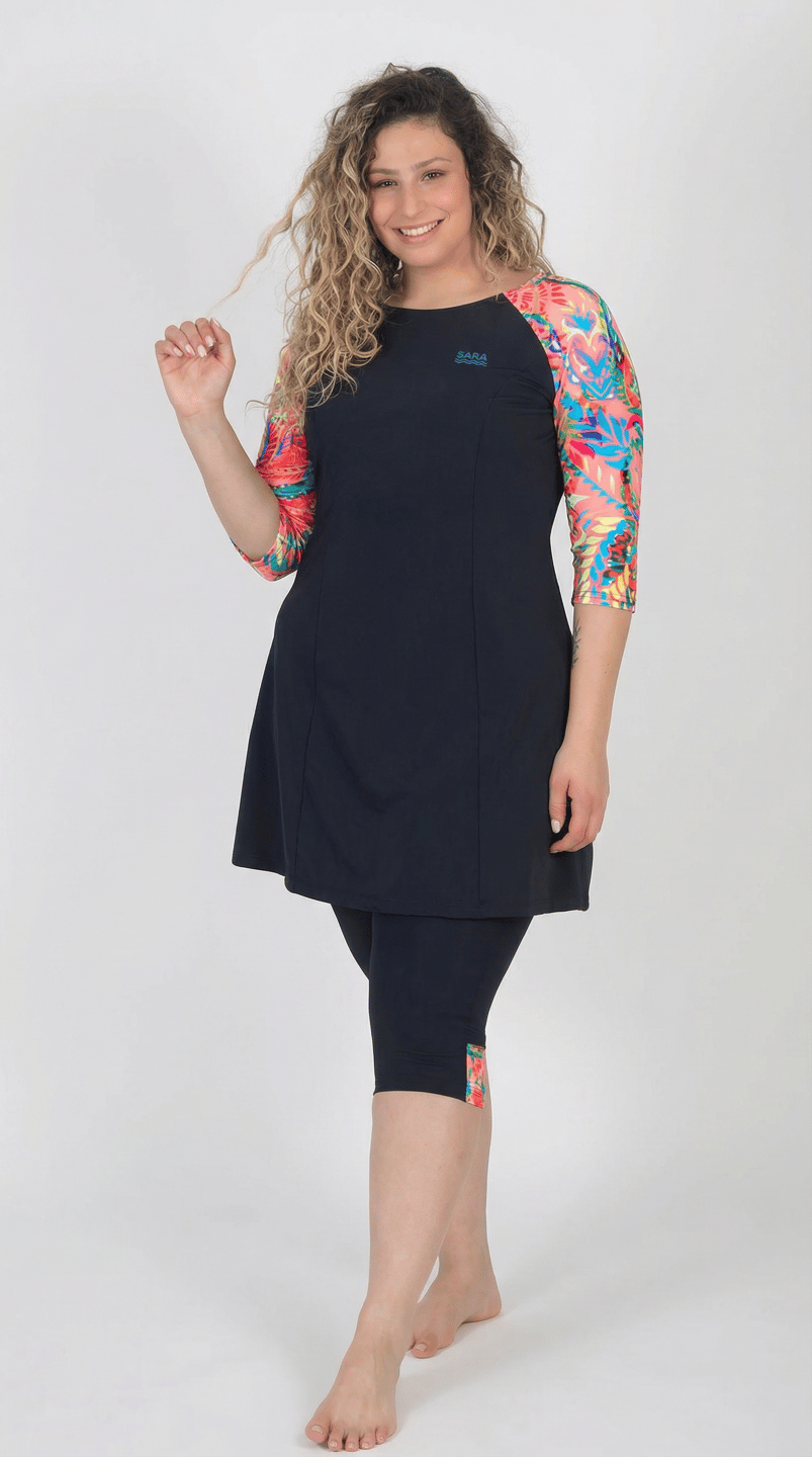 Pink Cashmere Long Sleeve Tunic for Swim and Sport - Image 2